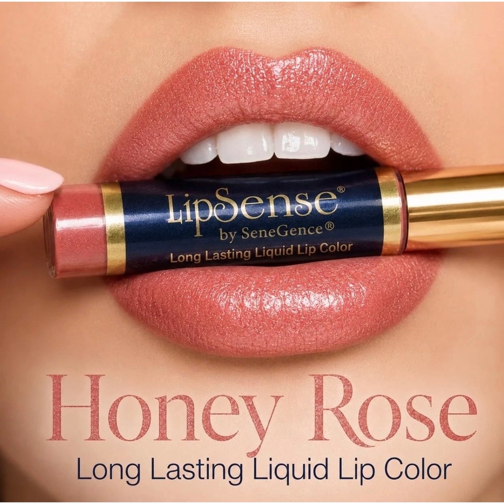 SeneGence LipSense Honey Rose Long Lasting Liquid Lip Color Shimmer Sealed NEW